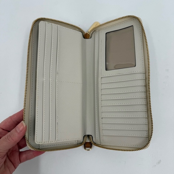 Michael Kors Jet Set Logo Continental Wristlet Wallet *missing wristlet handle - Picture 6 of 11